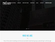 Tablet Screenshot of platinumstorage.com